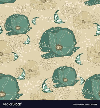 Seamless floral background vector image