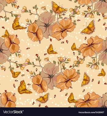 Seamless floral background vector image