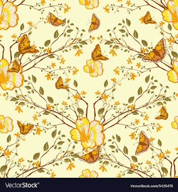 Seamless floral background vector image
