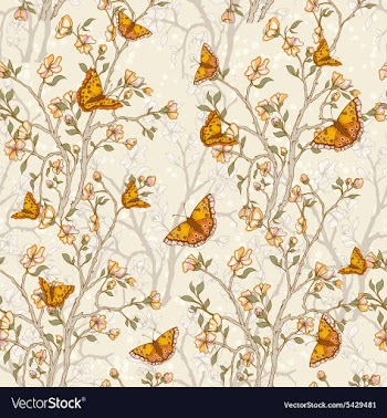 Seamless floral background vector image