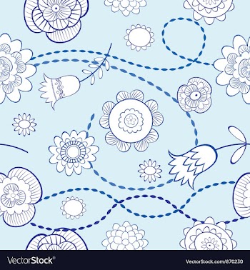 Seamless floral background vector image