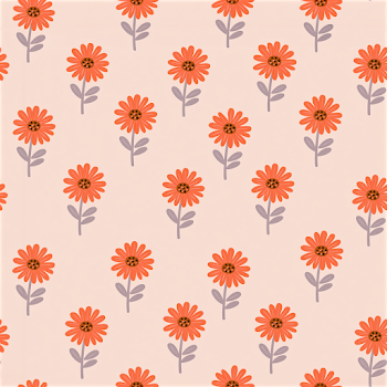 Seamless Floral Pattern in Nordic Style