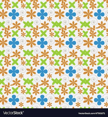 seamless floral pattern on uniform background