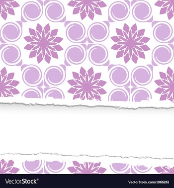 Seamless floral pattern ripped vector image