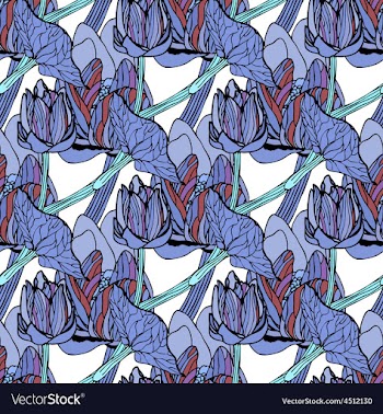 Seamless floral pattern vector image