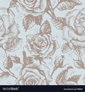  					Seamless floral pattern with roses vector&nbsp;image														