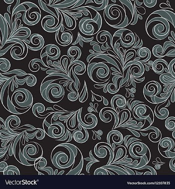  					Seamless floral swirls vector image														
