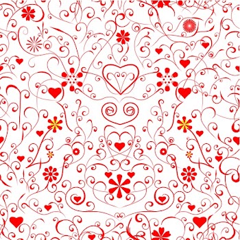 Seamless floral valentine background