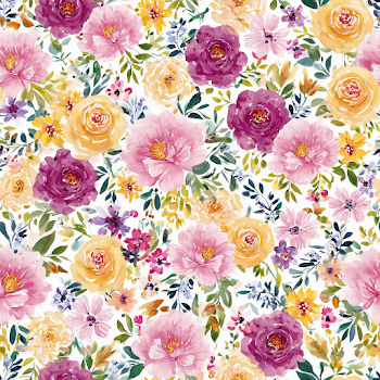 Seamless Floral Watercolor Pattern