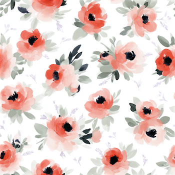Seamless Floral Watercolor Pattern