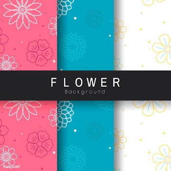 Seamless flower pattern | Free stock vector - 558648