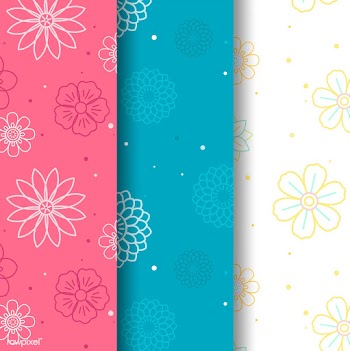 Seamless flower pattern | Free stock vector - 558656