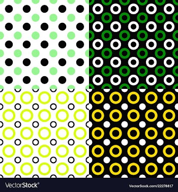 Seamless geometric circle pattern background sets vector image