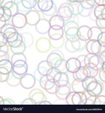 Seamless geometric circle pattern background vector image