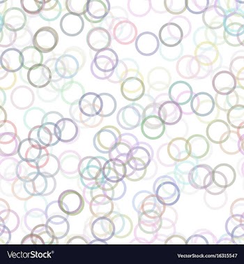Seamless geometric circle pattern background vector image