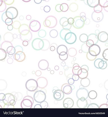 Seamless geometric circle pattern background vector image