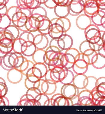 Seamless geometric circle pattern background vector image