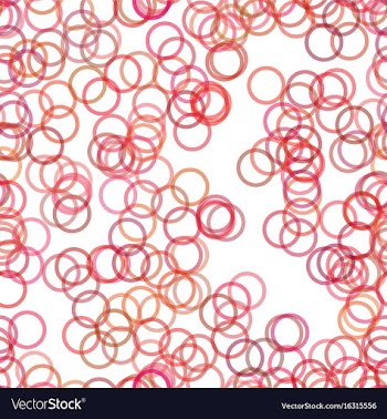 Seamless geometric circle pattern background vector image