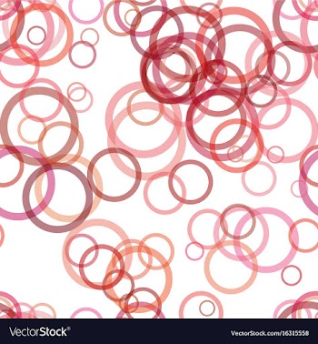 Seamless geometric circle pattern background vector image