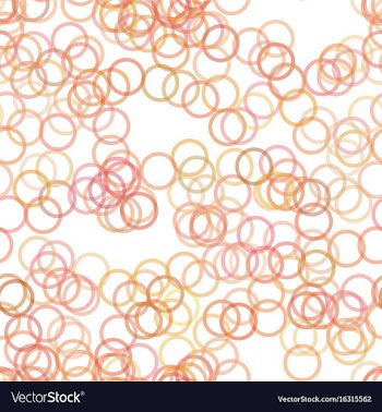 Seamless geometric circle pattern background vector image