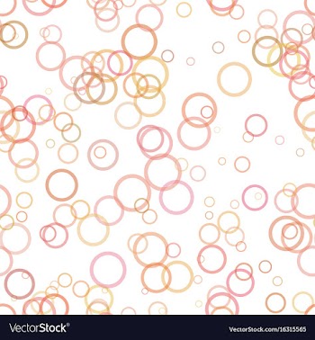 Seamless geometric circle pattern background vector image