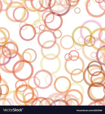 Seamless geometric circle pattern background vector image