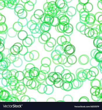 Seamless geometric circle pattern background vector image