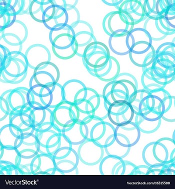 Seamless geometric circle pattern background vector image
