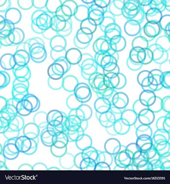Seamless geometric circle pattern background vector image