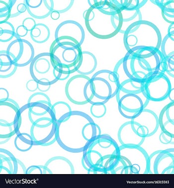 Seamless geometric circle pattern background vector image