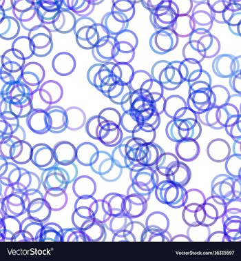 Seamless geometric circle pattern background vector image