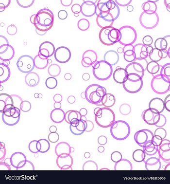 Seamless geometric circle pattern background vector image