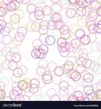 Seamless geometric circle pattern background vector image
