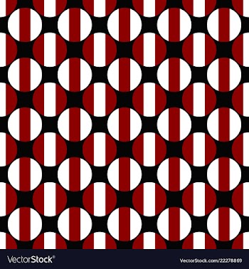Seamless geometric circle pattern background vector image