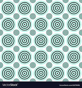 Seamless geometric circle pattern background vector image