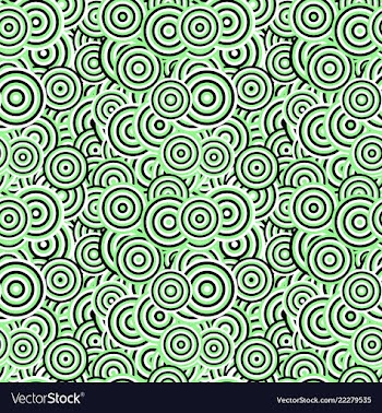 Seamless geometric concentric circle pattern vector image