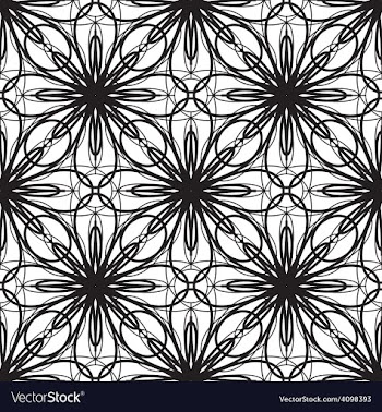 Seamless geometric ornament vector image