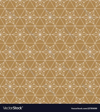 Seamless geometric pattern based on japanese vector image