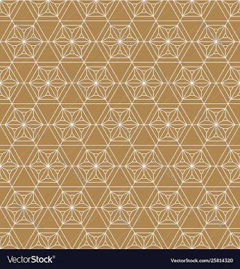 Seamless geometric pattern based on japanese vector image