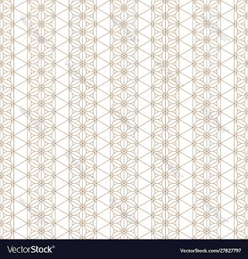 Seamless geometric pattern based on japanese vector image