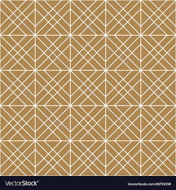 Seamless geometric pattern in golden and vector image