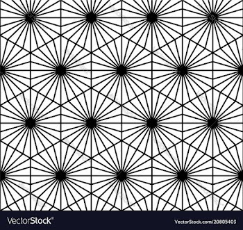Seamless geometric pattern in style kumiko vector image
