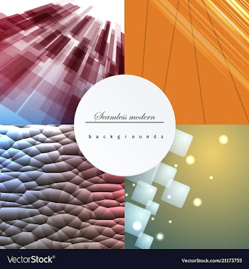 Seamless geometric pattern of colored lines vector image