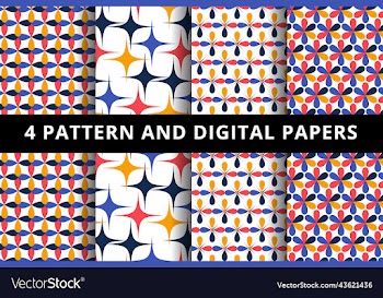 seamless geometric patterns and digital paper