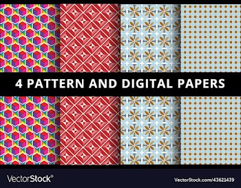 seamless geometric patterns and digital paper