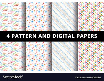 seamless geometric patterns and digital paper