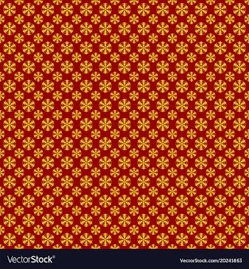Seamless geometric snowflake pattern wallpaper vector image