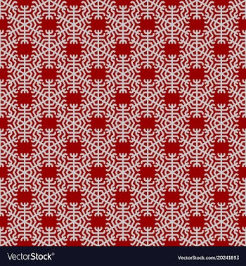 Seamless geometric snowflake pattern wallpaper vector image
