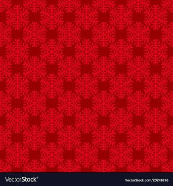 Seamless geometric snowflake pattern wallpaper vector image