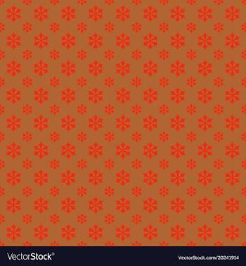Seamless geometric snowflake pattern wallpaper vector image